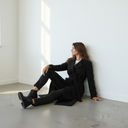 Marella Balcone Black Long Wool Coat
