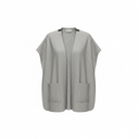 Henriette Steffensen Long Vest In Light Grey