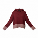Rundholz Zip Cardigan 535 with Hood In Lava Crystal