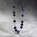 Sonata Long Necklace With Large Beads In Blue