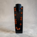 Sonata Long Necklace With Large Beads In Orange