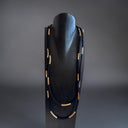 Sonata Double Strand Long Necklace In Black/Gold