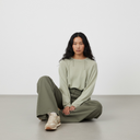 Lurdes Bergada Jersey In Stone With Seam Detail
