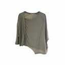 Lurdes Bergada Long Sleeved Asymmetric T Shirt In Stone