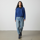 Lurdes Bergada Asymmetric Button Cardigan In Azure