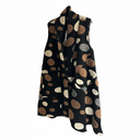 Luukaa Viola Spotted Longline Gilet In Black And Caramel