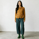 Rundholz Cardigan With Cut Out Ladder Detail In Bronze