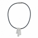 Zsiska Radiance Short Necklace In Silver/Grey