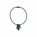 Zsiska Radiance Short Necklace In Silver/Grey