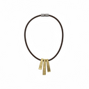 Zsiska Radiance Short Necklace In Gold Tortoise