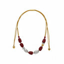 Zsiska Sensi Adjustable Necklace In Amber/ multi
