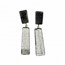 Zsiska Radiance Earrings In Silver Grey