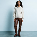Marella Mllracconto Pure Wool Sweater In Maglia Stone