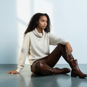 Marella Mllracconto Pure Wool Sweater In Maglia Stone