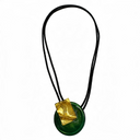 Zsiska Lumi Necklace In Gold/Green