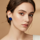 Zsiska Clip On Earrings In Blue