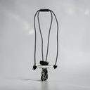 Zsiska Galleria Adjustable Necklace In Silver/Black