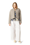 Ilse Jacobsen Quilt Short Jacket In Beige
