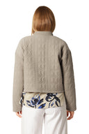 Ilse Jacobsen Quilt Short Jacket In Beige