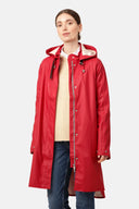 Ilse Jacobsen Rain 71 Coat in Deep Red