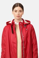Ilse Jacobsen Rain 71 Coat in Deep Red
