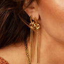 Zag Long Savina Earring In Gold
