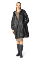 Ilse Jacobsen Shimmer Light Weight Jacket In Dark Indigo Gold
