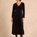 Sahara Velvet Jersey Maxi Dress In Night