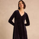 Sahara Velvet Jersey Maxi Dress In Night