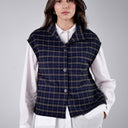 Clemente Runu Reversable Check Sleeveless Vest