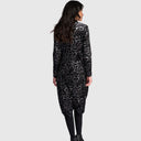 Alembika Velvet Dress In Grey Leopard