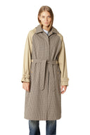 Ilse Jacobsen Water Repellent Trench Coat In White Pepper