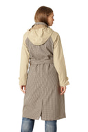 Ilse Jacobsen Water Repellent Trench Coat In White Pepper