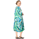 Aino Elsa Palmeras Dress In Green Multi