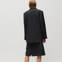 2NDDAY Oren Single Breasted Jacket In Charcoal Pinstripe