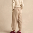 Sahara Jumbo Cord Bubble Trouser in Ecru