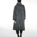 Igor Magnolia Quilted Coat In Black And White