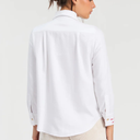 Vilagallo Magda Shirt With Lovehearts In White