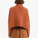 Tirelli Cowl Neck Button Knit Cardigan In Amberstone