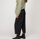 Sahara Stretch Bubble Denim Trouser In Black