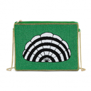 Wild Beaded Bag In Emerald