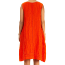 Grizas Silk Mix Sleeveless Dress In orange