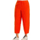 Grizas Linen Barrel Shape Trouser In Orange