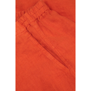 Grizas Linen Barrel Shape Trouser In Orange