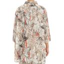 Grizas Long Linen Shirt In Stone Multi