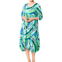 Aino Elsa Palmeras Dress In Green Multi