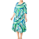 Aino Elsa Palmeras Dress In Green Multi