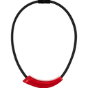 Zsiska Short Crescent Shaped Magnetic Cord Necklace