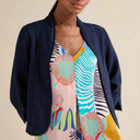 Sahara Linen Cropped Jacket