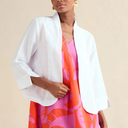 Sahara Linen Cropped Jacket